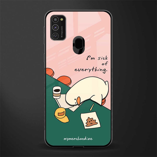 i'm sick of everything glass case for samsung galaxy m21 image