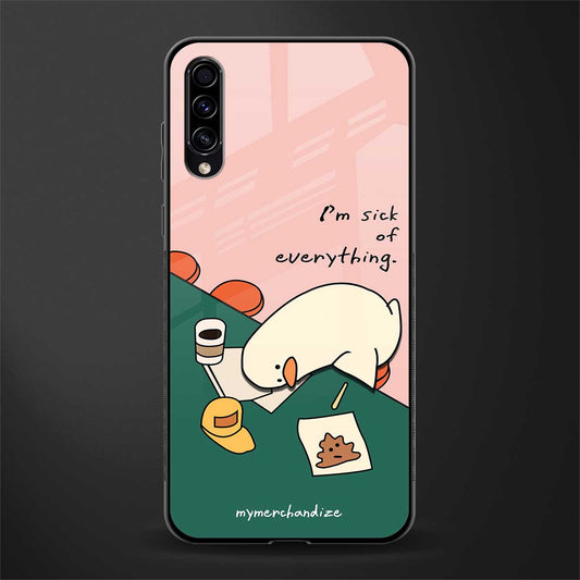 i'm sick of everything glass case for samsung galaxy a70 image