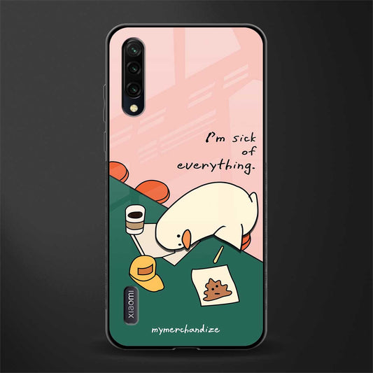 i'm sick of everything glass case for mi a3 redmi a3 image