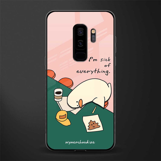i'm sick of everything glass case for samsung galaxy s9 plus image