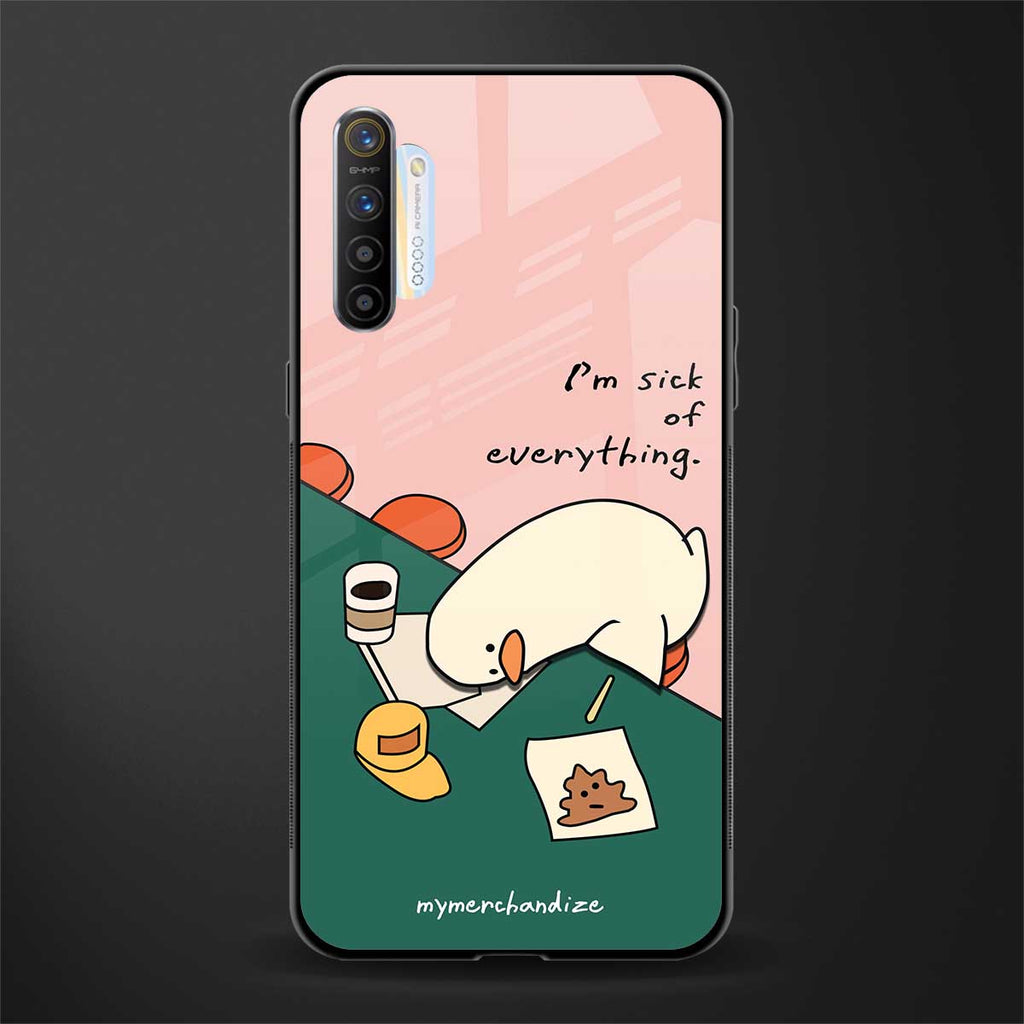 i'm sick of everything glass case for realme xt image