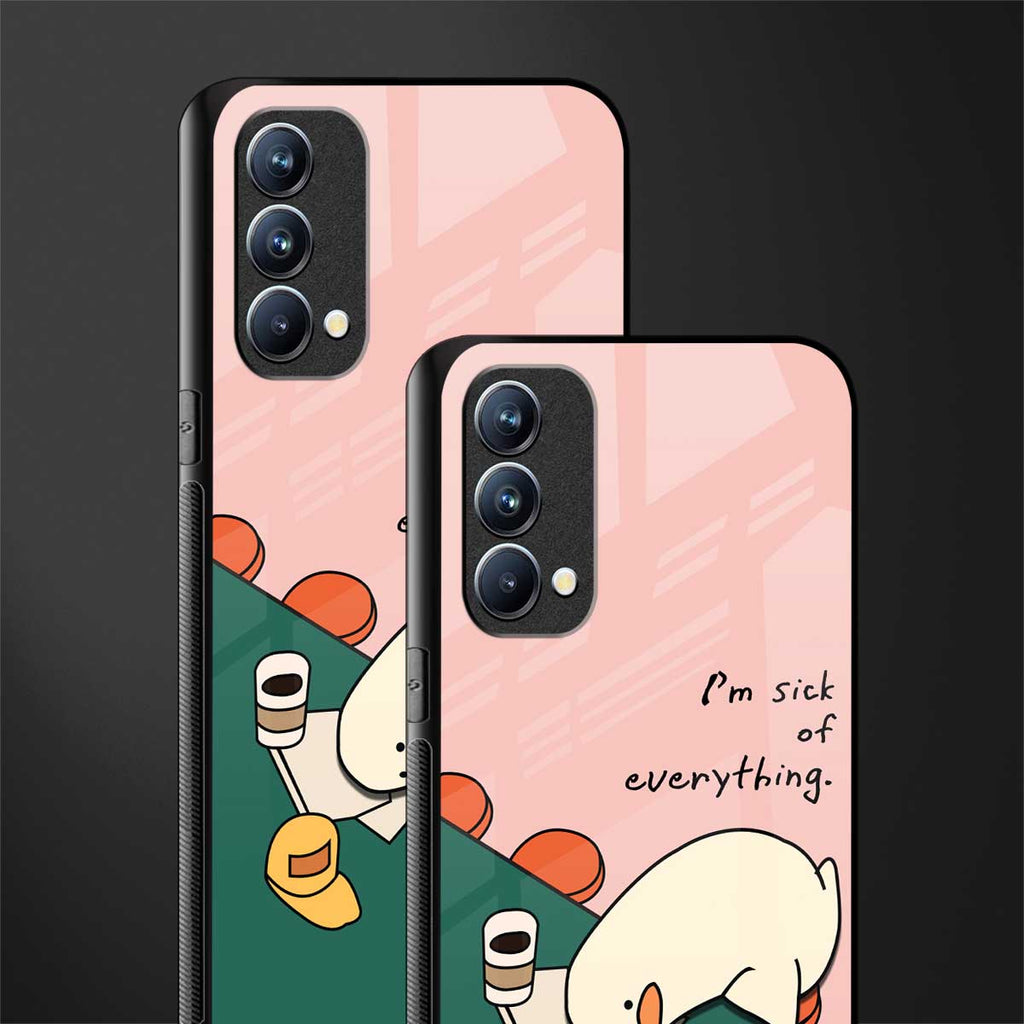i'm sick of everything glass case for oppo f19 image-2