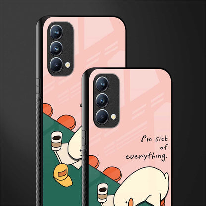 i'm sick of everything glass case for oppo f19 image-2
