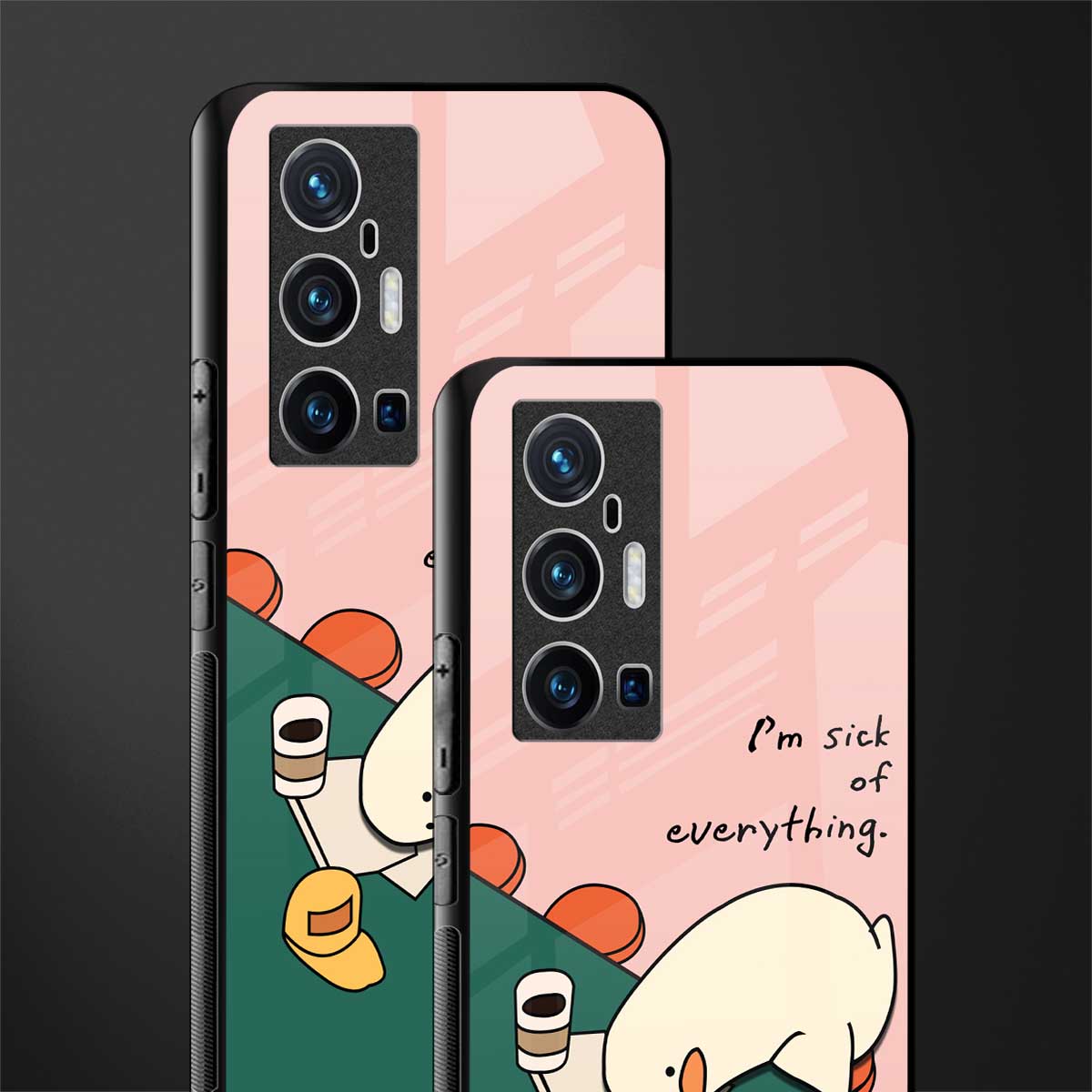 i'm sick of everything glass case for vivo x70 pro plus image-2