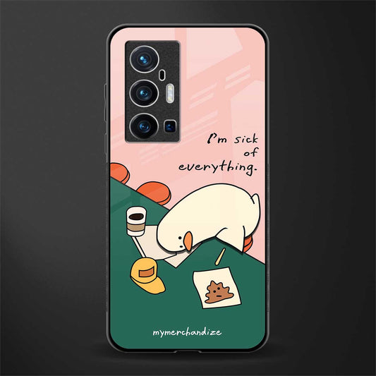 i'm sick of everything glass case for vivo x70 pro plus image
