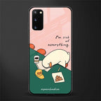 i'm sick of everything glass case for samsung galaxy s20 image