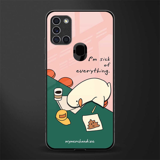i'm sick of everything glass case for samsung galaxy a21s image