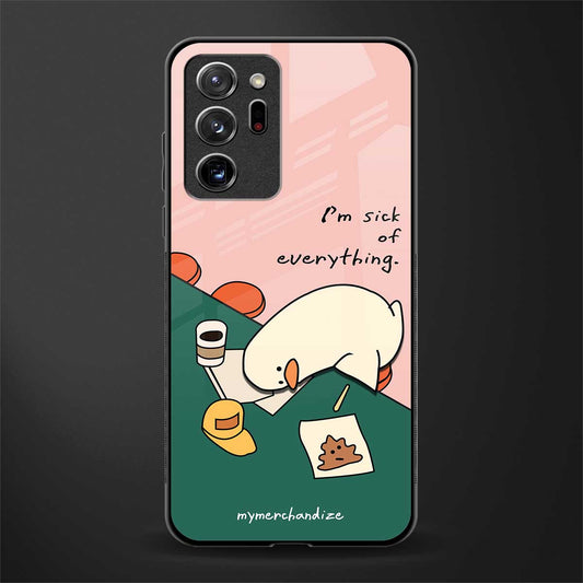 i'm sick of everything glass case for samsung galaxy note 20 ultra 5g image