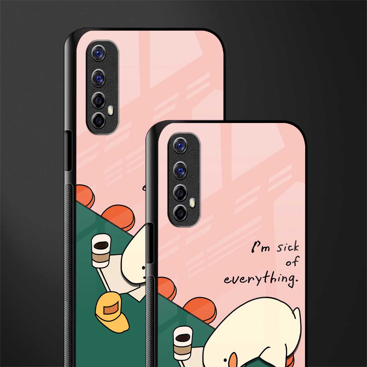 i'm sick of everything glass case for realme 7 image-2