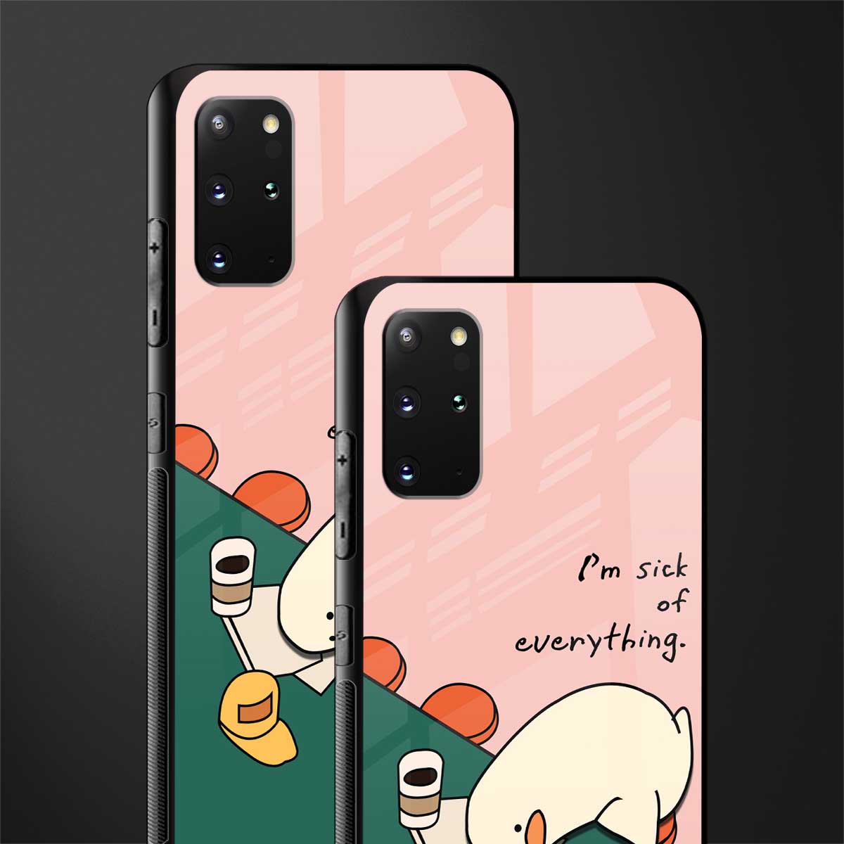 i'm sick of everything glass case for samsung galaxy s20 plus image-2