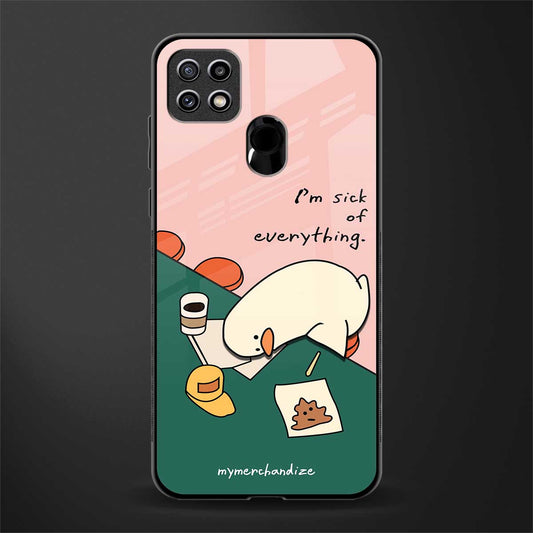 i'm sick of everything glass case for oppo a15s image
