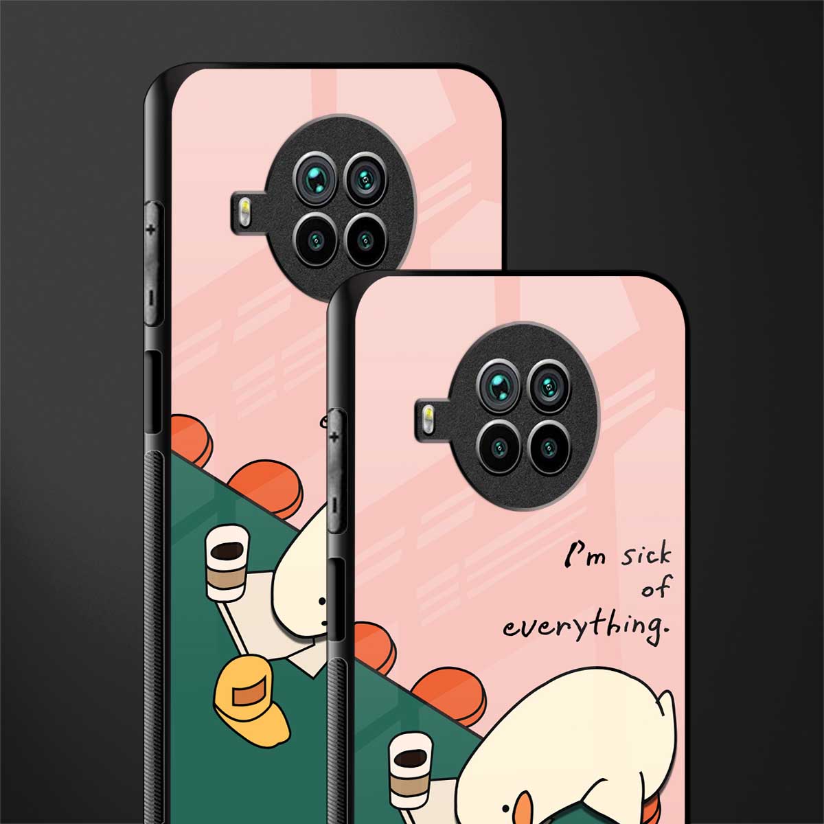 i'm sick of everything glass case for mi 10i image-2