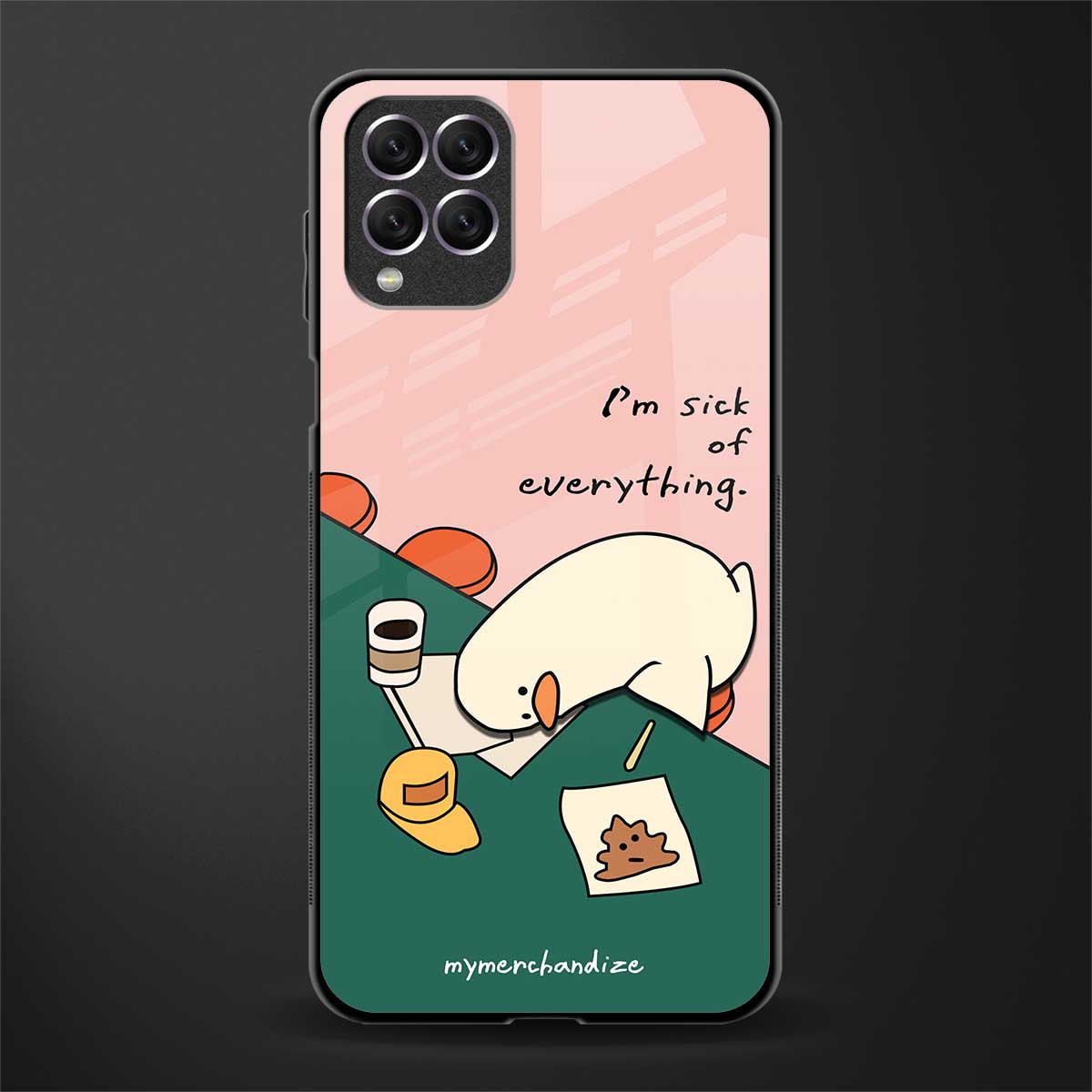 i'm sick of everything glass case for samsung galaxy f62 image