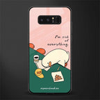 i'm sick of everything glass case for samsung galaxy note 8 image