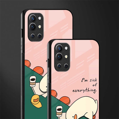 i'm sick of everything glass case for oneplus 9r image-2