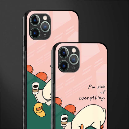 i'm sick of everything glass case for iphone 11 pro max image-2