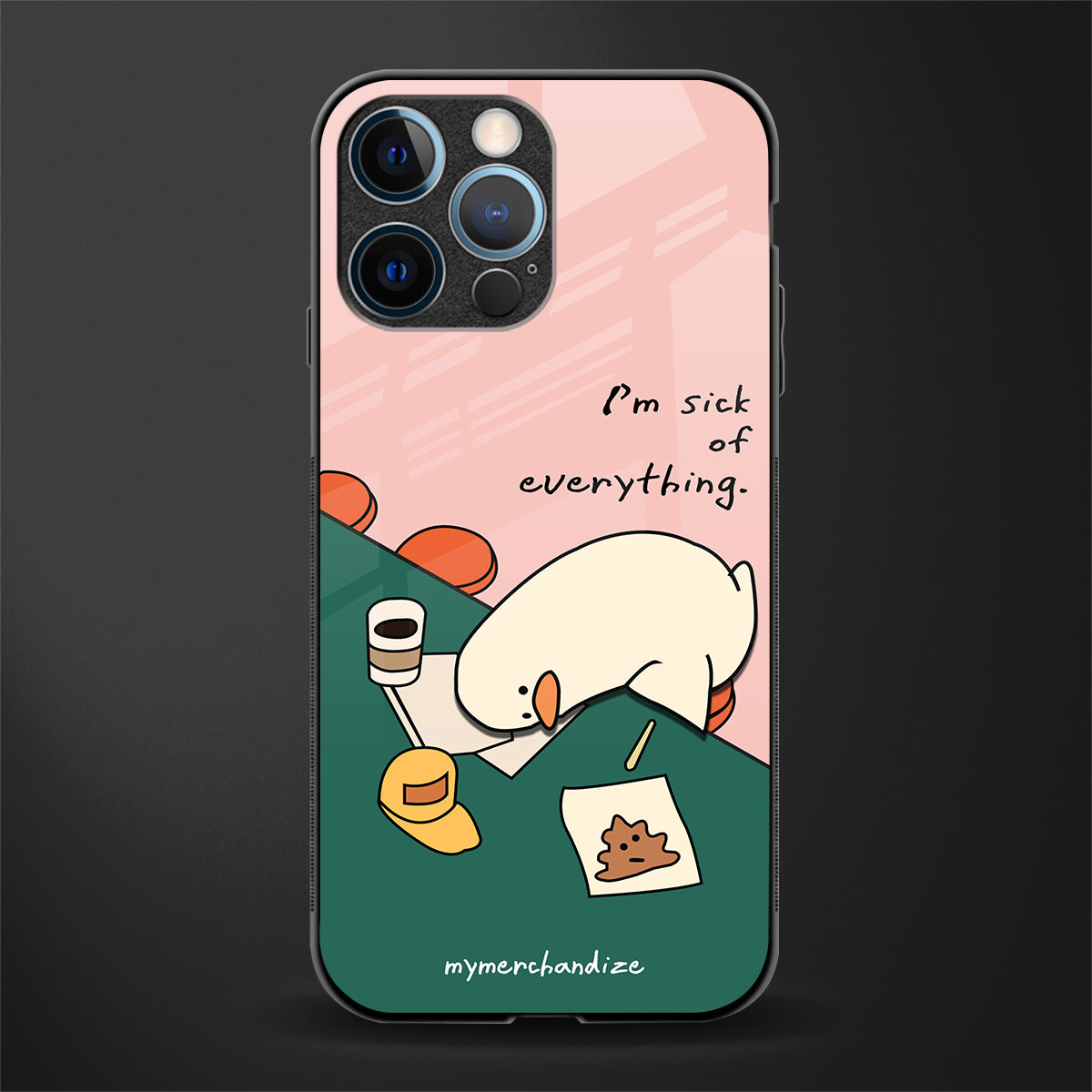 i'm sick of everything glass case for iphone 12 pro image