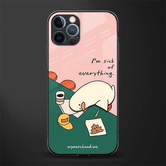 i'm sick of everything glass case for iphone 12 pro max image