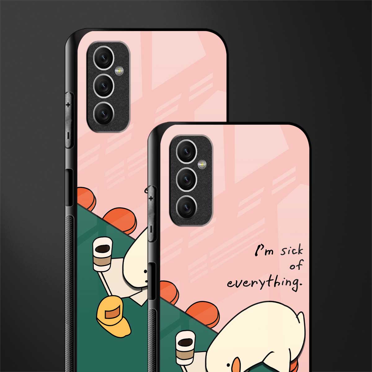 i'm sick of everything glass case for samsung galaxy m52 5g image-2