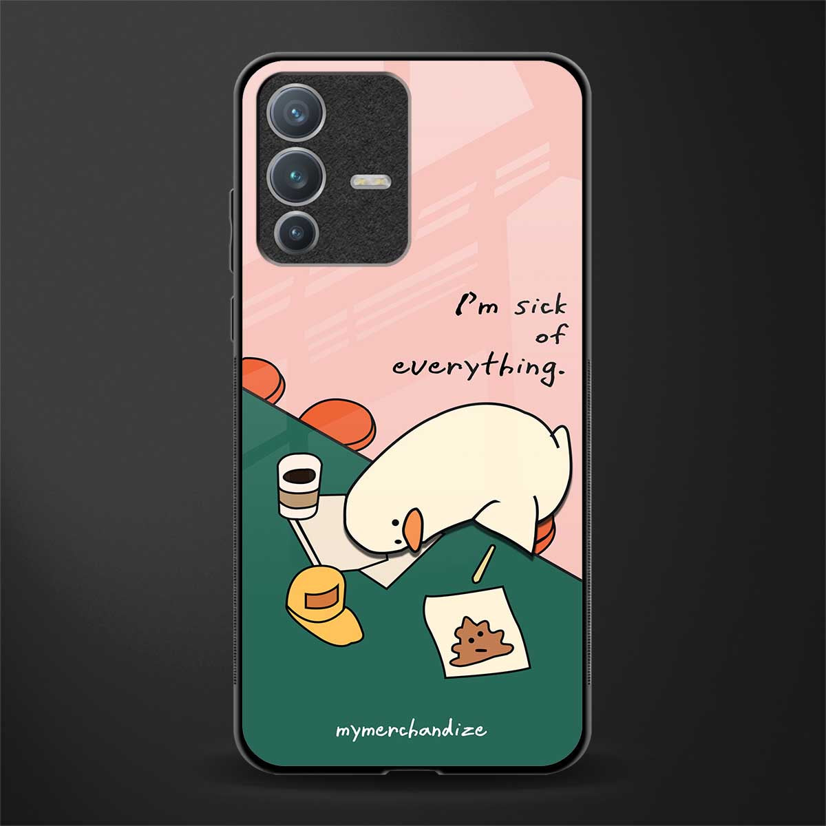 i'm sick of everything glass case for vivo v23 pro 5g image