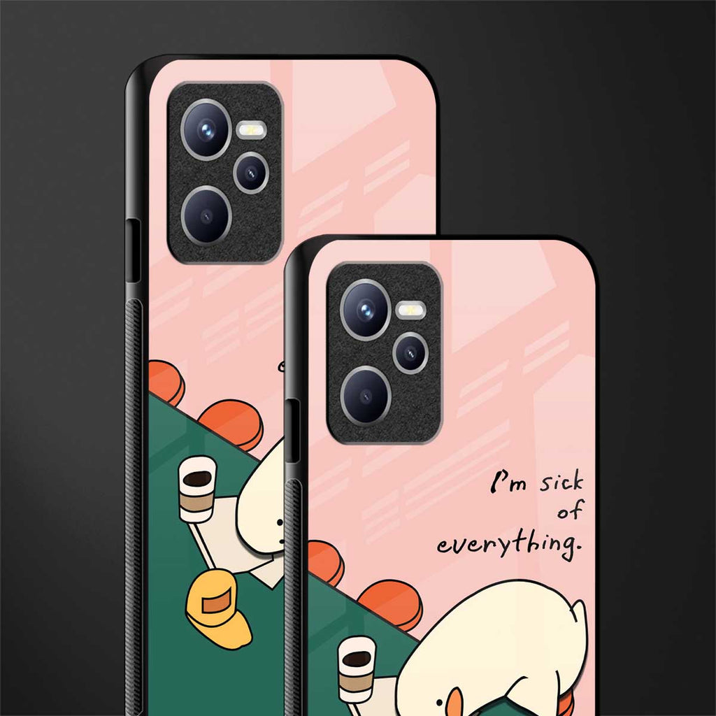 i'm sick of everything glass case for realme c35 image-2