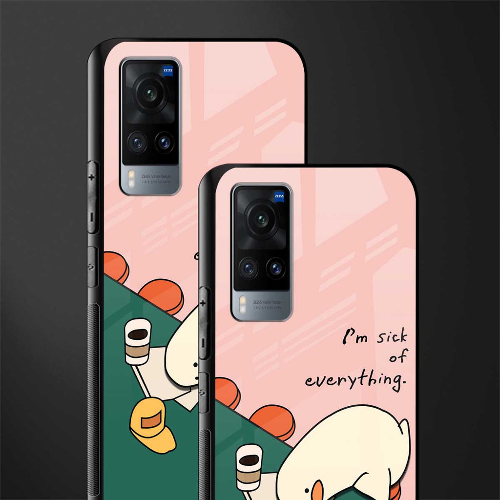 i'm sick of everything glass case for vivo x60 image-2