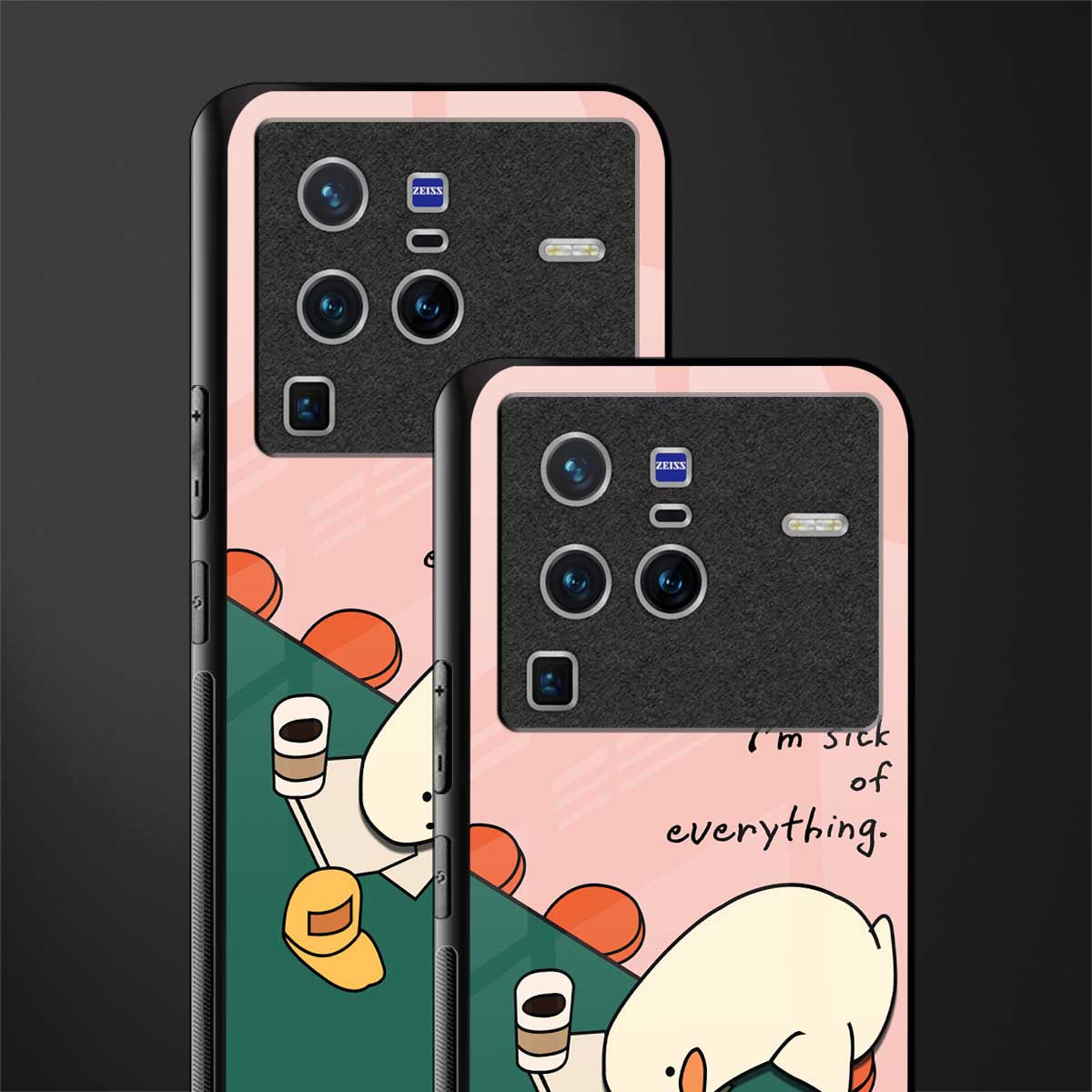 i'm sick of everything glass case for vivo x80 pro 5g image-2