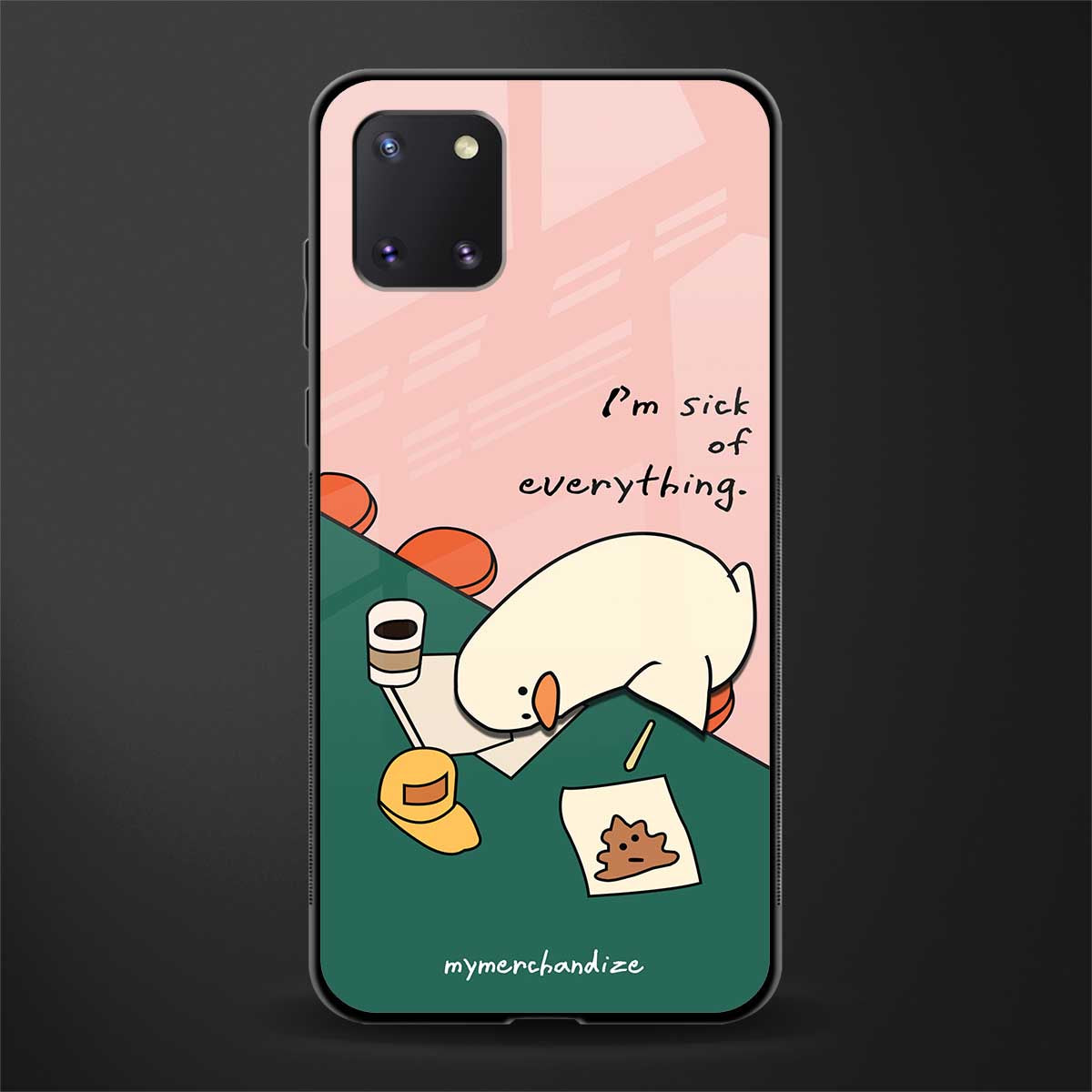 i'm sick of everything glass case for samsung a81 image