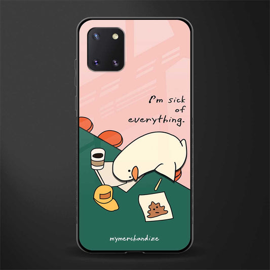 i'm sick of everything glass case for samsung a81 image