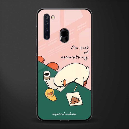 i'm sick of everything glass case for samsung a21 image