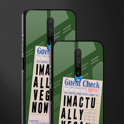 i'm vegan glass case for poco x2 image-2