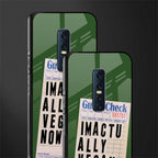 i'm vegan glass case for vivo v17 pro image-2