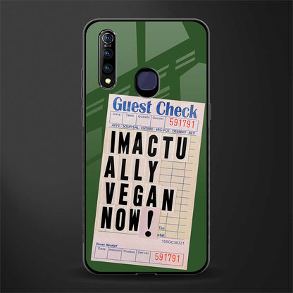 i'm vegan glass case for vivo z1 pro image