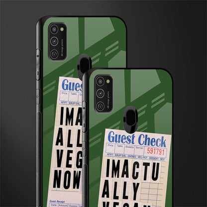i'm vegan glass case for samsung galaxy m21 image-2