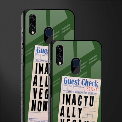 i'm vegan glass case for samsung galaxy m10s image-2