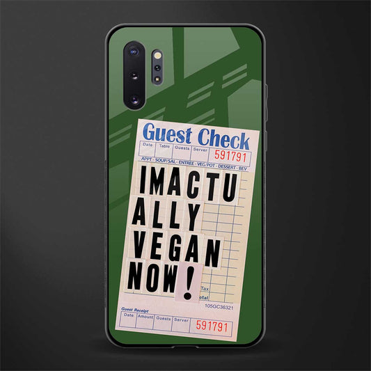 i'm vegan glass case for samsung galaxy note 10 plus image
