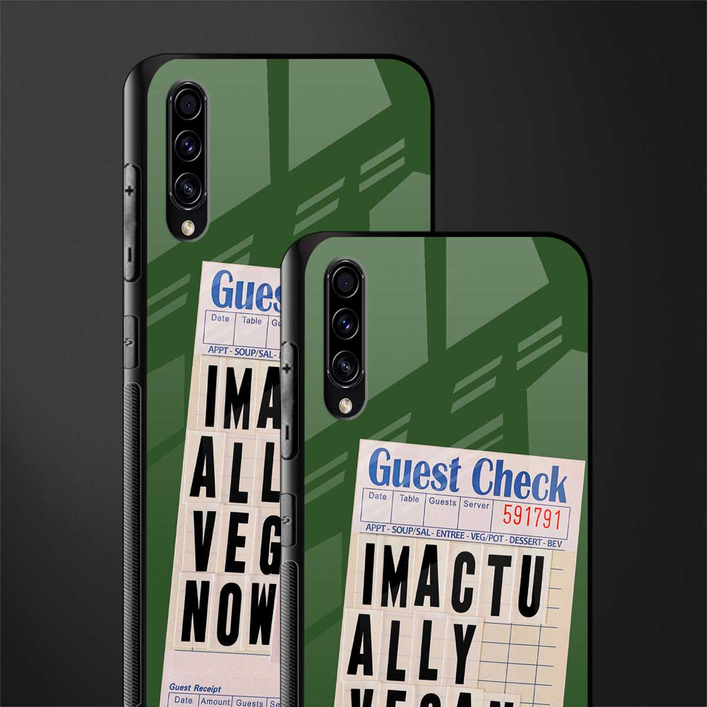 i'm vegan glass case for samsung galaxy a70 image-2