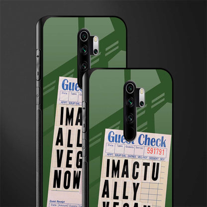 i'm vegan glass case for redmi note 8 pro image-2