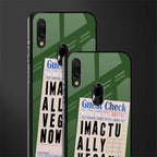 i'm vegan glass case for redmi note 7 image-2