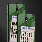 i'm vegan glass case for redmi 8a image-2