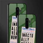 i'm vegan glass case for samsung galaxy s9 plus image-2