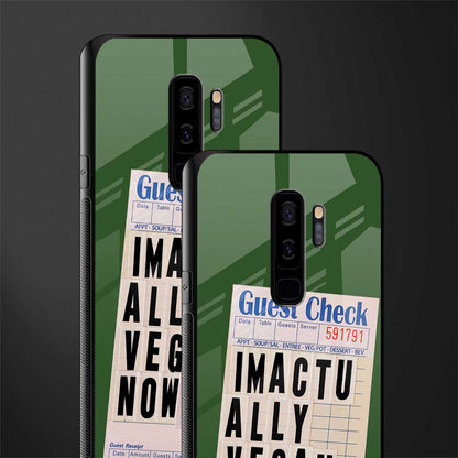 i'm vegan glass case for samsung galaxy s9 plus image-2