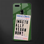 i'm vegan glass case for oppo a12 image