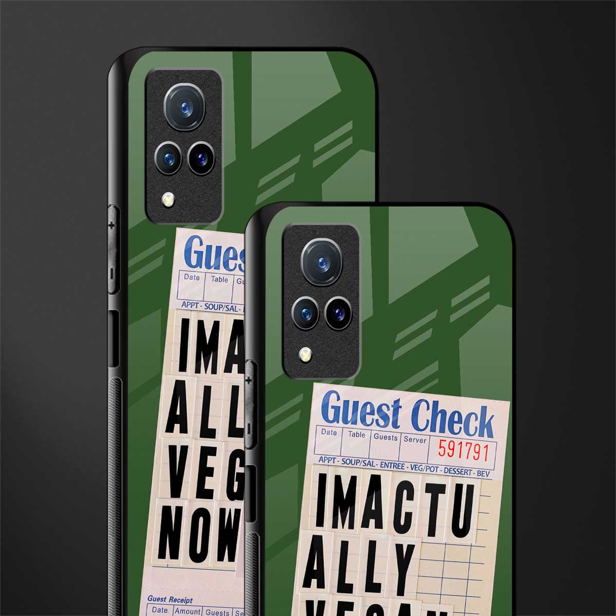 i'm vegan glass case for vivo v21 5g image-2