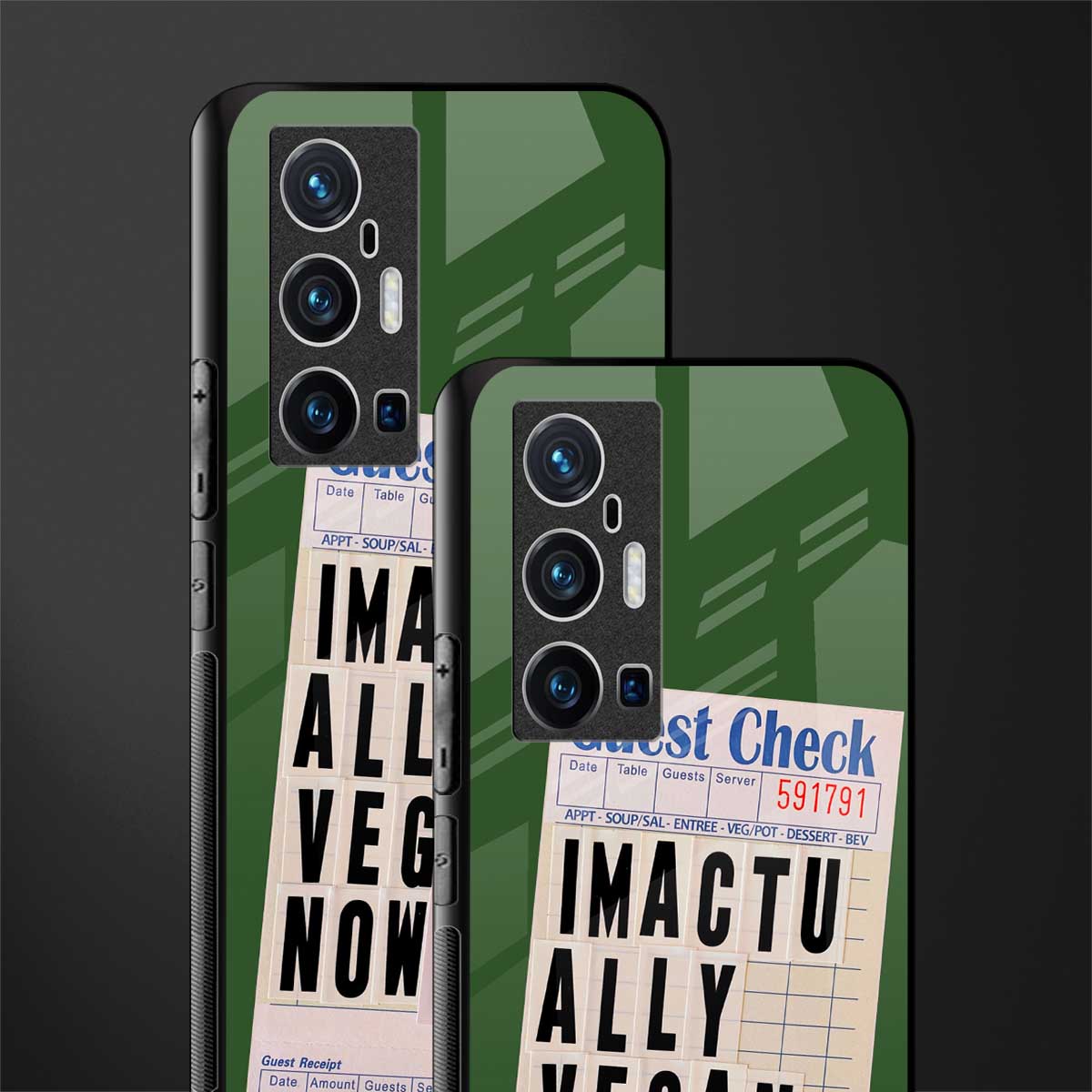 i'm vegan glass case for vivo x70 pro plus image-2