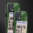 i'm vegan back phone cover | glass case for realme 9 pro 5g
