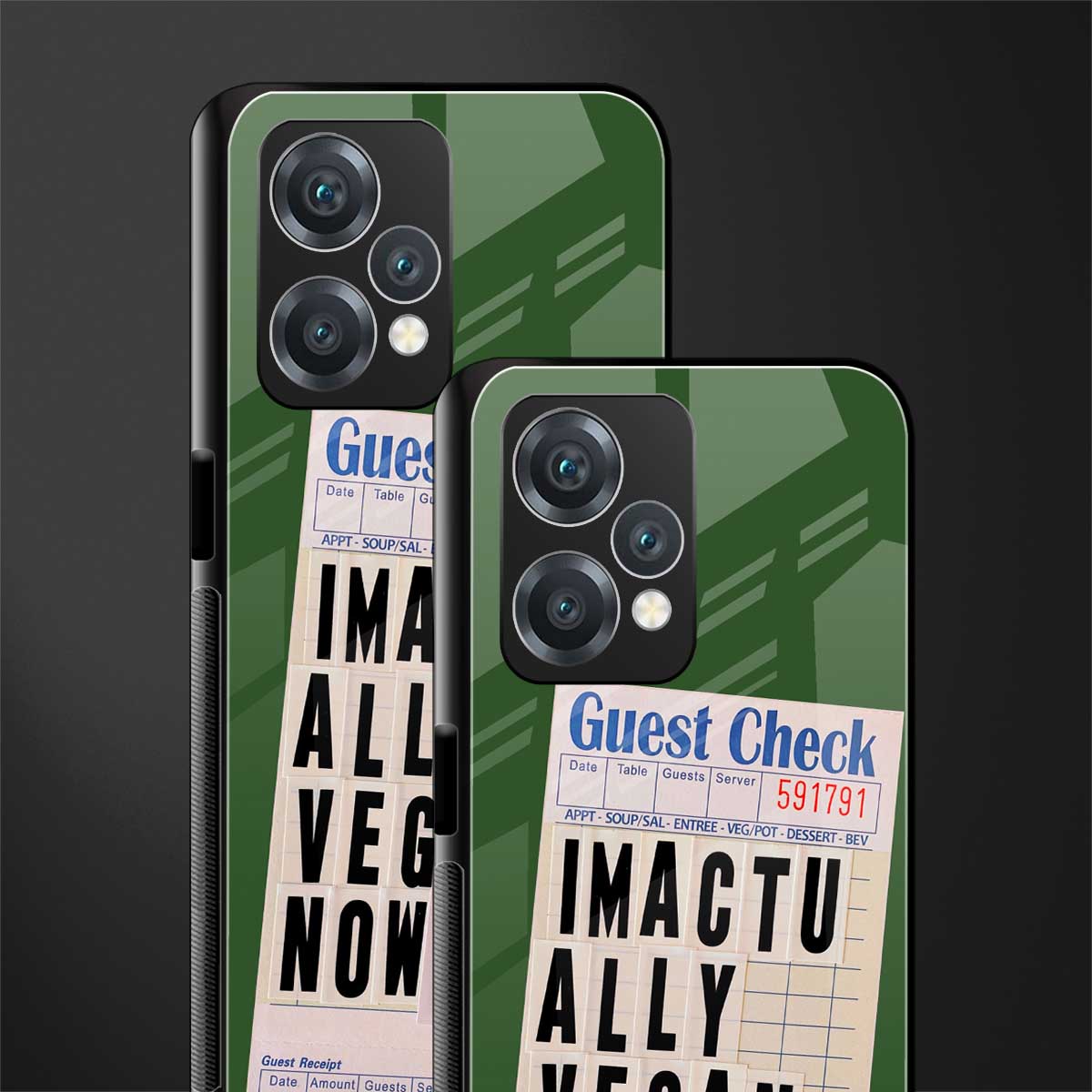 i'm vegan back phone cover | glass case for realme 9 pro 5g