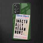 i'm vegan glass case for xiaomi 11i 5g image