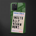 i'm vegan glass case for samsung galaxy a91 image