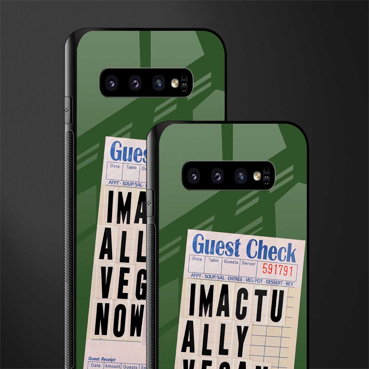 i'm vegan glass case for samsung galaxy s10 plus image-2